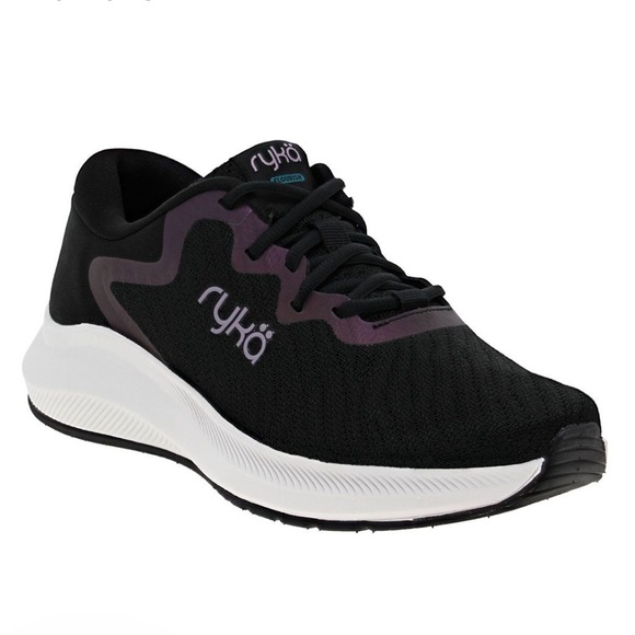 Ryka Flourish Walking Shoes in Black White - Picture 1 of 15